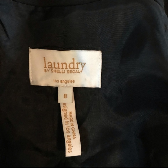 𝅺WOMEN’S jacket/ blazer by Shelli Segal.  Size 8. Black. - Picture 6 of 8